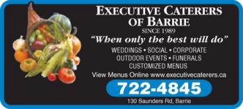 Executive Caterers Of Barrie