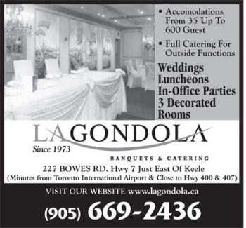 La Gondola Banquets & Catering