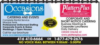 Occasions & Platters Plus Inc