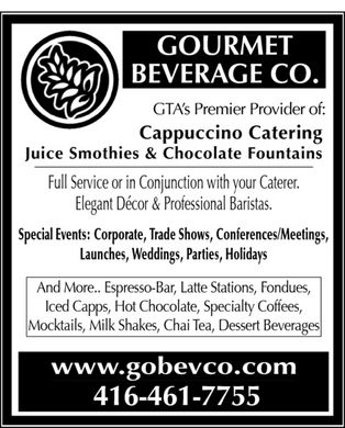 Gourmet Beverage Co Catered Cafe